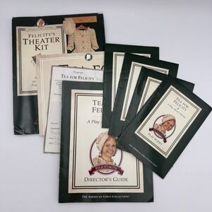 American Girl Doll Felicity's Theater Kit 1990's Drama Skit Complete Historical